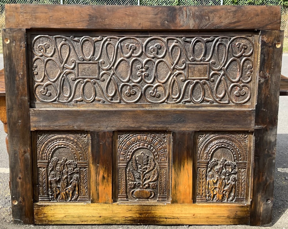 Victorian Large Carved Oak Panel  View II