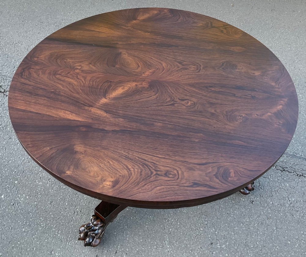 Victorian Rosewood Circular Centre Table 
