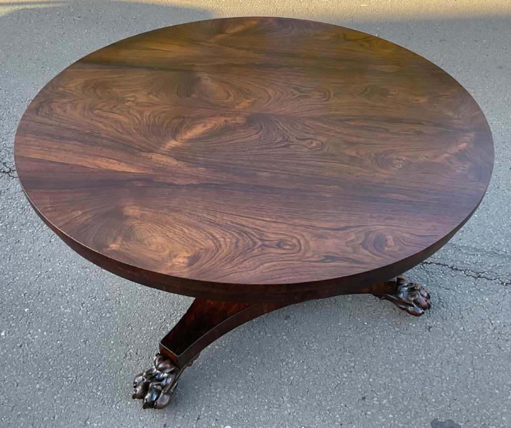 Victorian Rosewood Circular Centre Table  View III