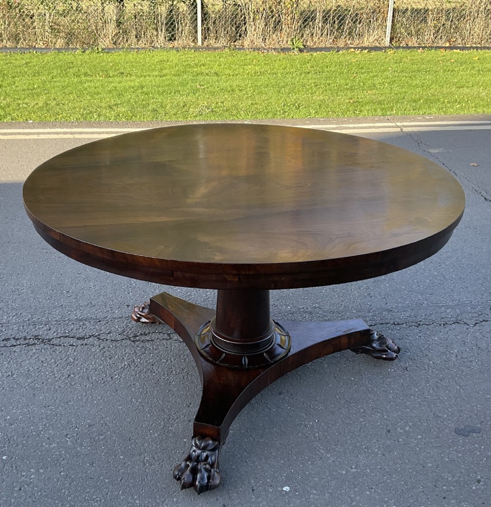 Victorian Rosewood Circular Centre Table  View IV