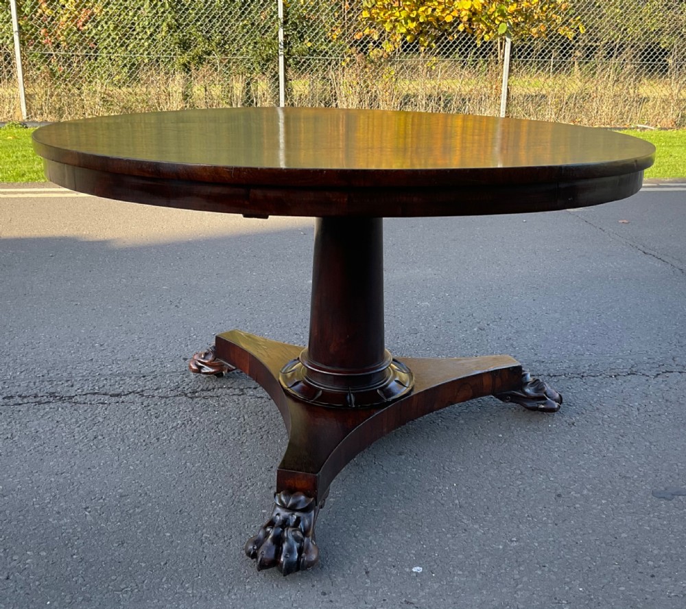 Victorian Rosewood Circular Centre Table  View V
