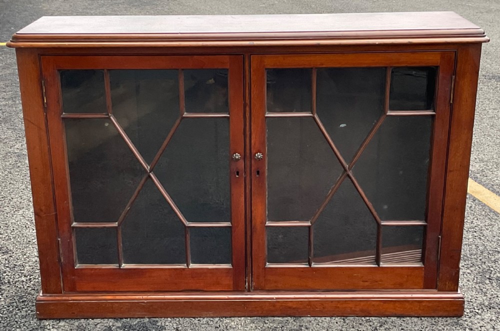 Victorian Mahogany Long Bookcase