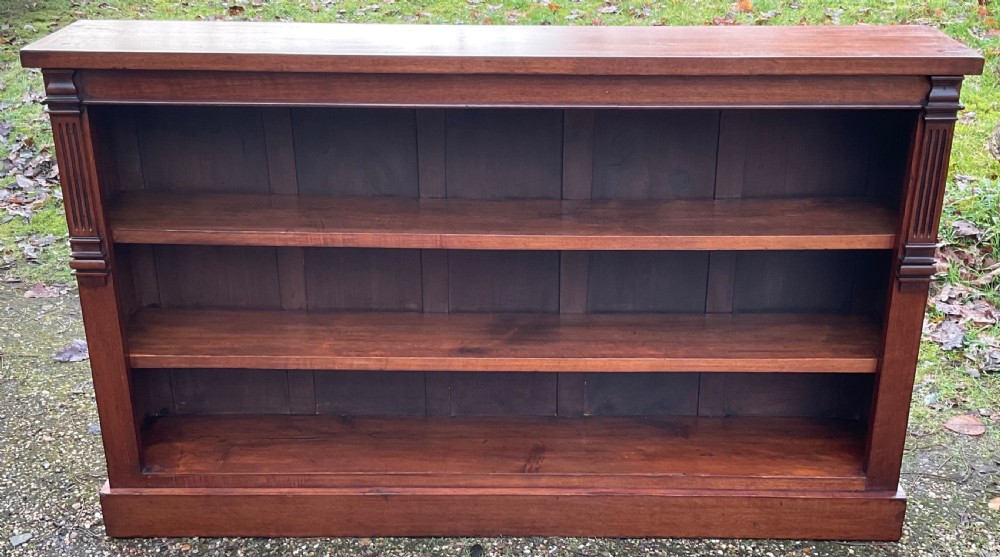 Victorian Mahogany Open Bookcase View II