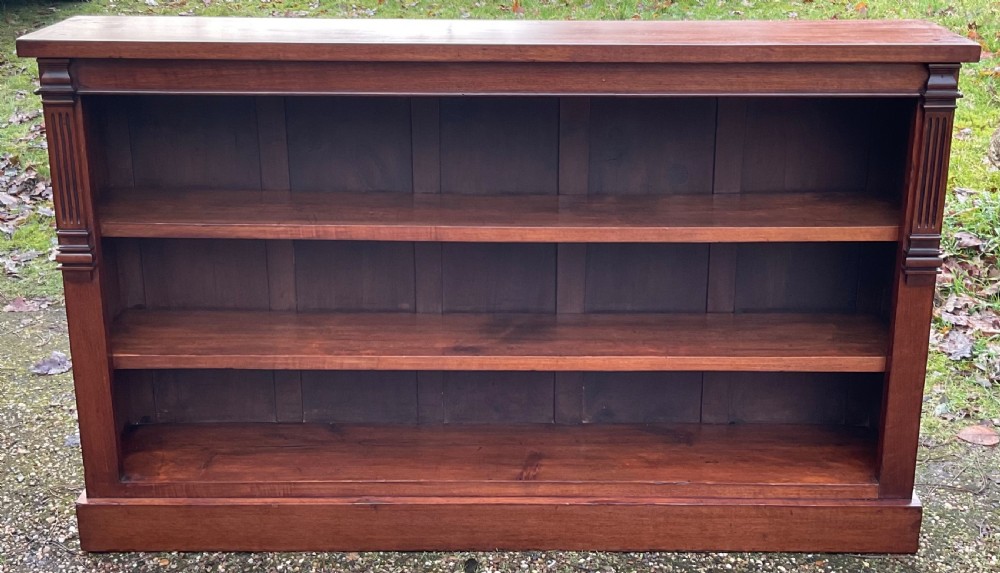 Victorian Mahogany Open Bookcase View III