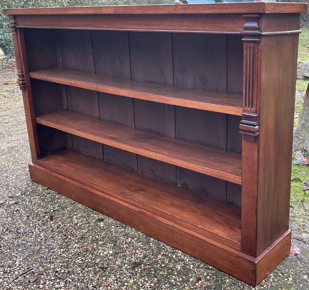 Victorian Mahogany Open Bookcase View IX
