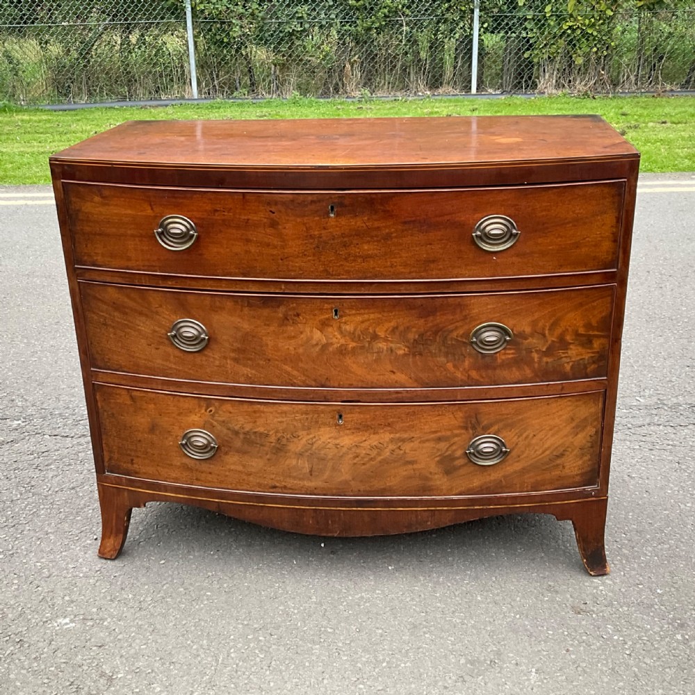 Georgian Mahogany Bowfront Chest of Drawers