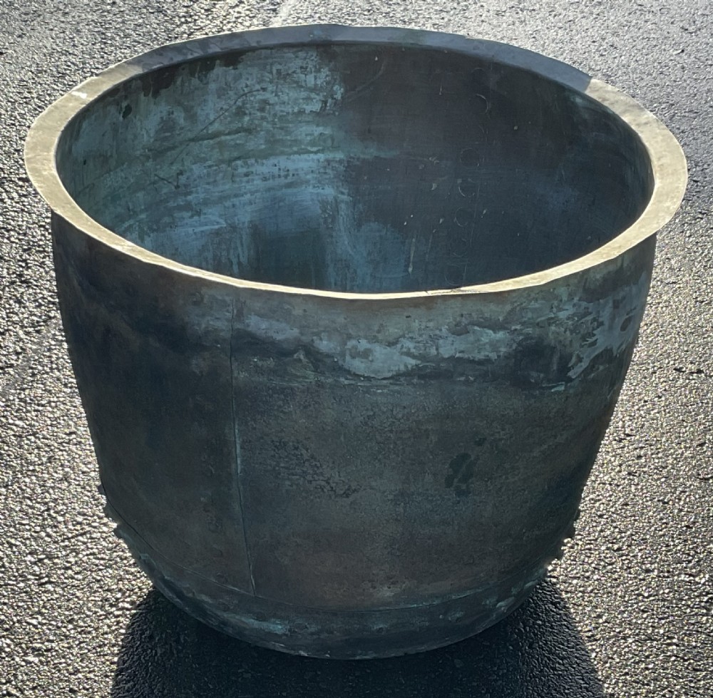 Victorian Large Copper Log Bin