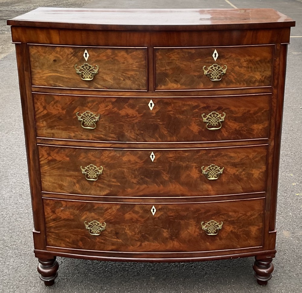 Georgian Mahogany Bowfront Chest of Drawers
