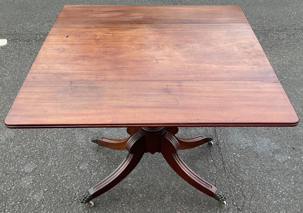 Georgian Mahogany Dropleaf Pedestal Pembroke Table  View VIII