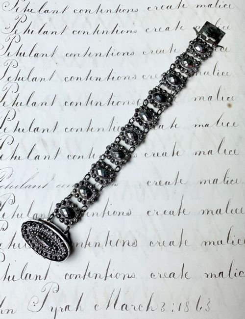 Fine Quality Georgian Cut Steel Bracelet Circa 1780