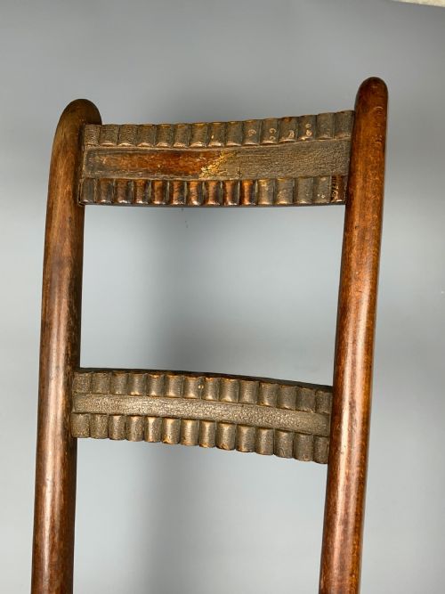 fig 1. Child's Regency deportment chair in original paint
