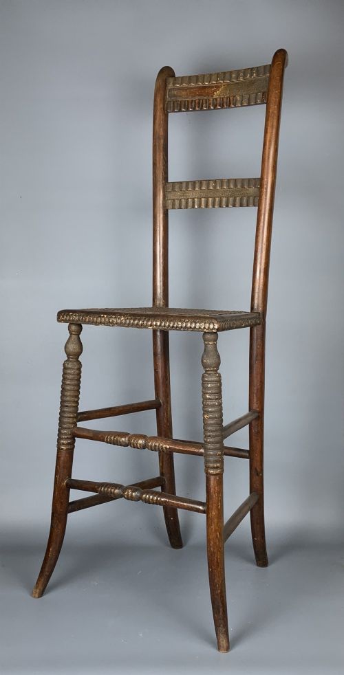 Child's Regency Deportment Chair in Original Paint