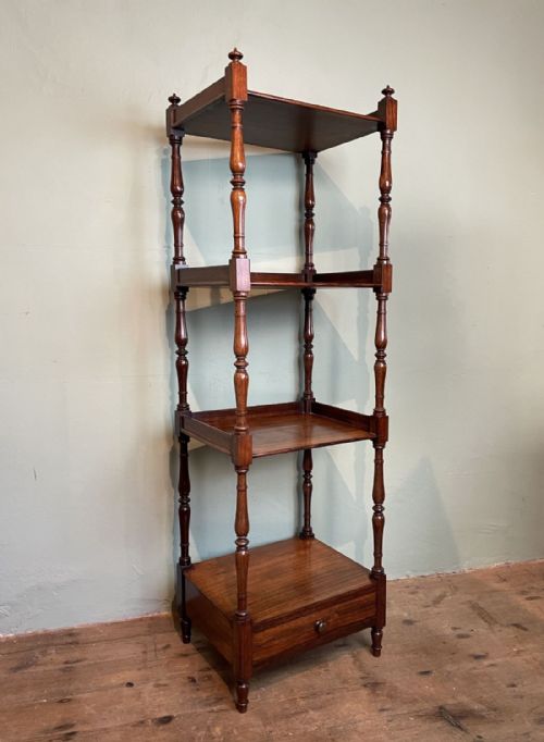William IV Four Tier Rosewood Whatnot