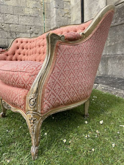 fig 1. French Louis XV Revival Sofa in Original Paint