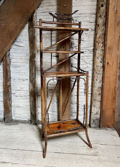 Victorian Aesthetric Bamboo Plant Stand