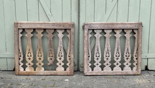 Pair of Antique Indian Teak Gates