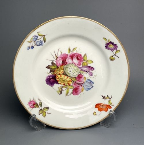 Derby Porcelain Plate Attributed to Moses Webster Circa 1820