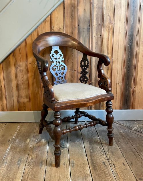 Victorian Mahogany Bow Back Desk Chair