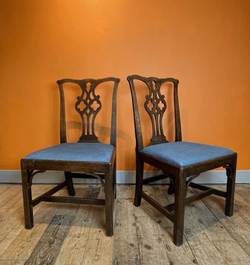 Pair of Georgian Mahogany Side Chairs
