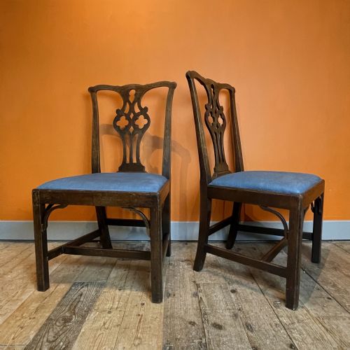 fig 1. Pair of Georgian Mahogany Side Chairs