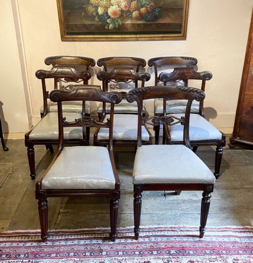 fig 1. Set of Eight Regency Rosewood Dining Chairs