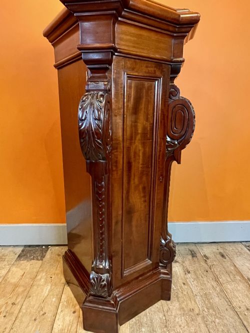 fig 2. Victorian Mahogany Pedestal Cupboard by W Walker, Bunhill Row, London