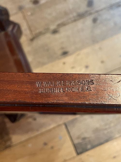 fig 6. Victorian Mahogany Pedestal Cupboard by W Walker, Bunhill Row, London