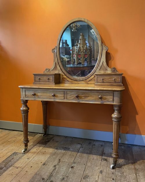 Victorian Satinwood Dressing Table