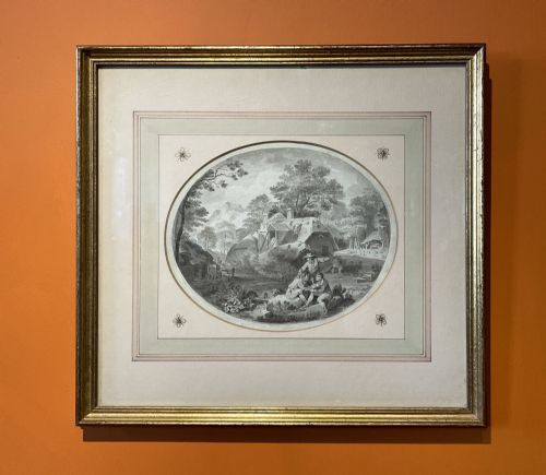 18th Century Pen, Ink & Wash Drawing