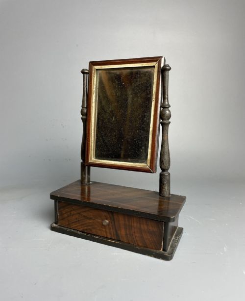 Victorian Toy Doll's Faux Bois Dressing Mirror