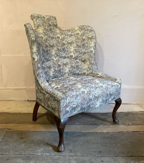 Edwardian Tapestry Upholstered Tub Back Occasional Chair