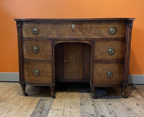 Regency Mahogany Small Bowfront Sideboard