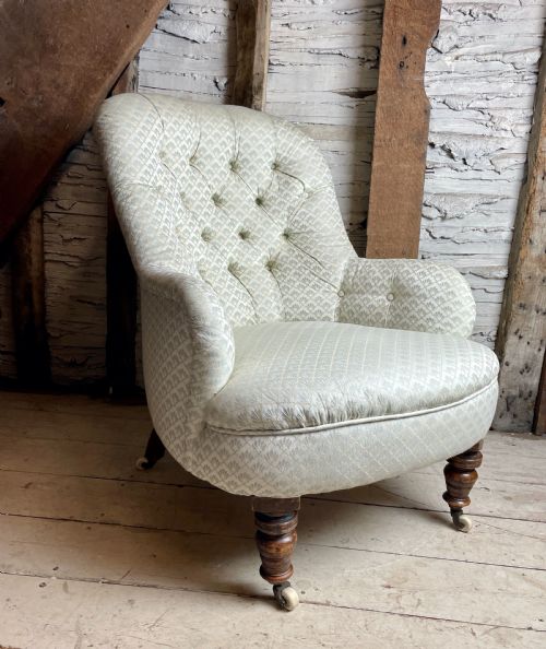 Victorian Button Back Armchair