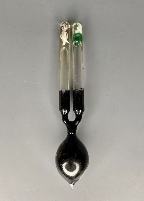 Rare Novelty Thermodynamic 'Hand Boiler' with Glass Ghosts