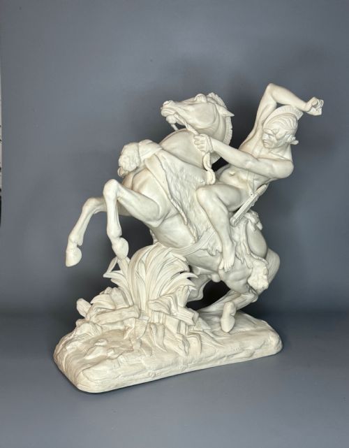 Minton Parian Figure of Theseus Modelled by Carrier-belleuse