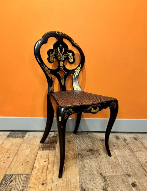 Victorian Papier Mache Chair by Jennens & Bettridge London