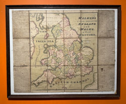 Walkers Tour Through England & Wales, 1809 Map Game