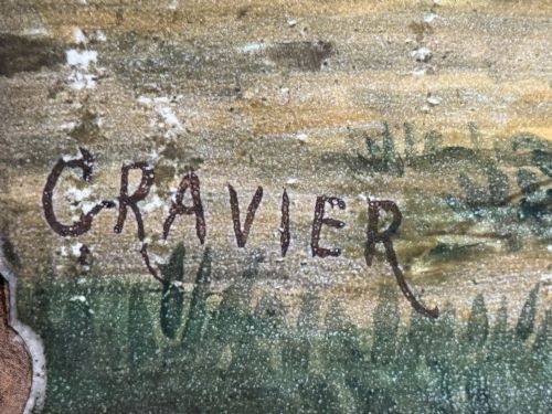 LARGE 19TH CENTURY ITALIAN FAIENCE PLAQUE SIGNED C RAVIER - ADDITIONAL PHOTO 5