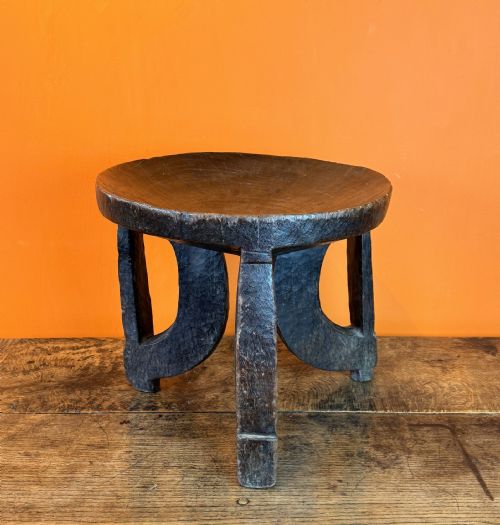 Antique African Makonde Tribal Stool with Good Patination
