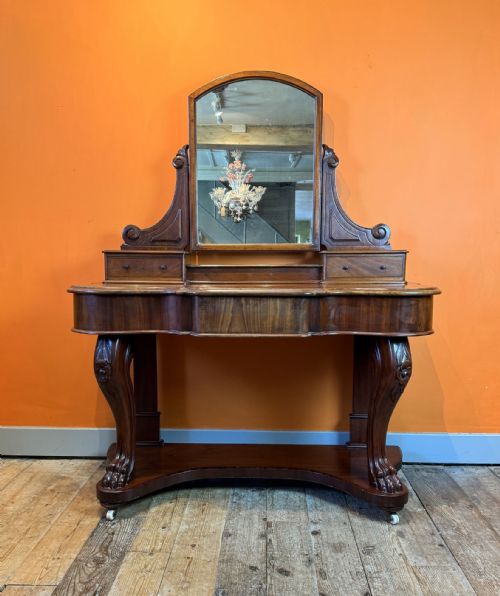 Victorian Mahogany Mirror Back Duchess Dressing Table