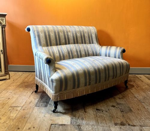 Antique French Napoleon III Two Seat Sofa