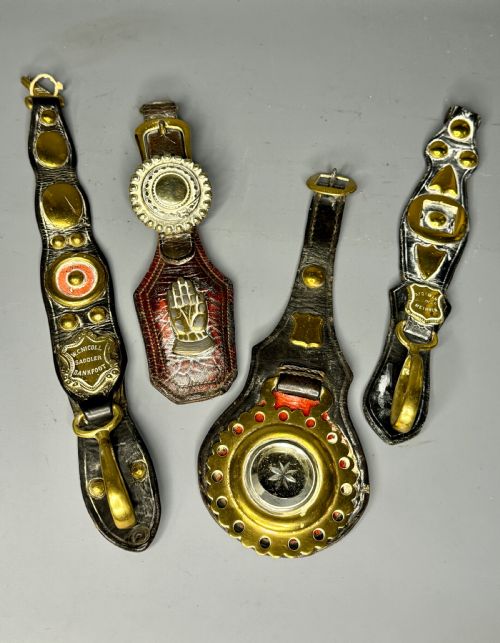 Two Victorian Scottish Horse Brasses / Martingales
