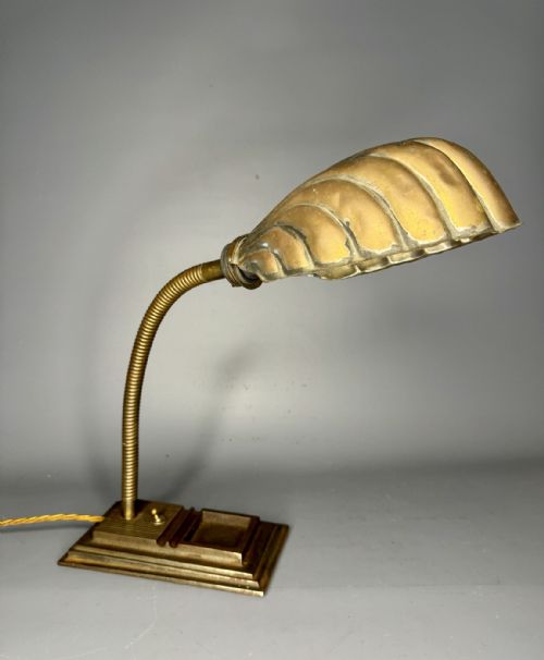Vintage Art Deco Swan Neck Desk Lamp