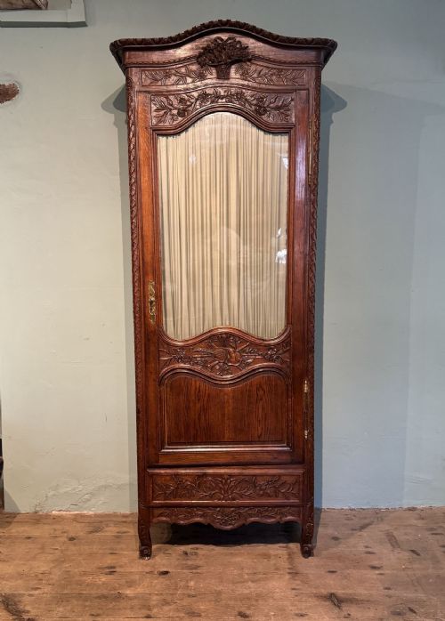 French Marriage Armoire / Bonnetiere in Louis Xvi Style