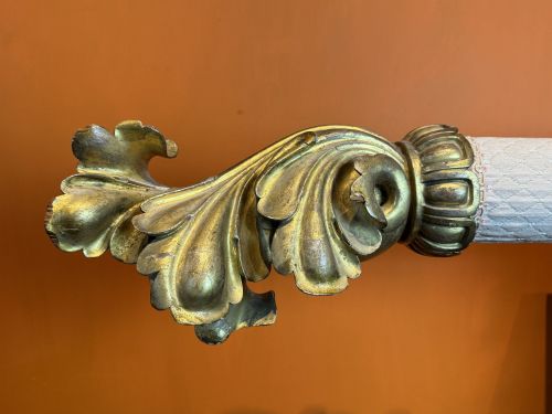 LARGE 19TH CENTURY CARVED GILTWOOD PELMET - ADDITIONAL PHOTO 2
