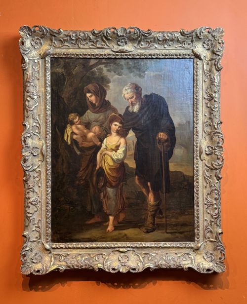 fig 1. Follower of Benjamin West 'The Mendicants' Oil on Canvas