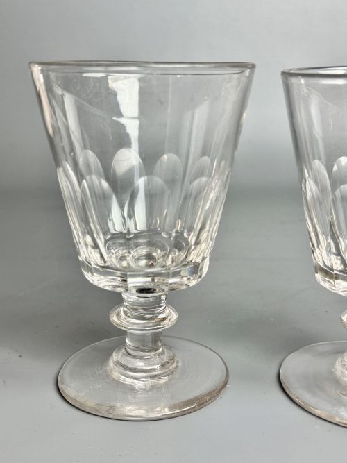 PAIR OF REGENCY CUT GLASS BUCKET RUMMERS - ADDITIONAL PHOTO 2