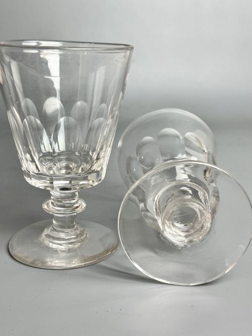 PAIR OF REGENCY CUT GLASS BUCKET RUMMERS - ADDITIONAL PHOTO 3