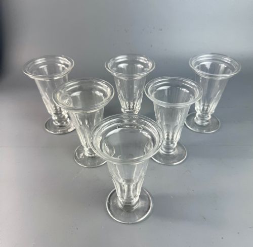 SET OF SIX GEORGIAN DISH TOP JELLY GLASSES - ADDITIONAL PHOTO 1