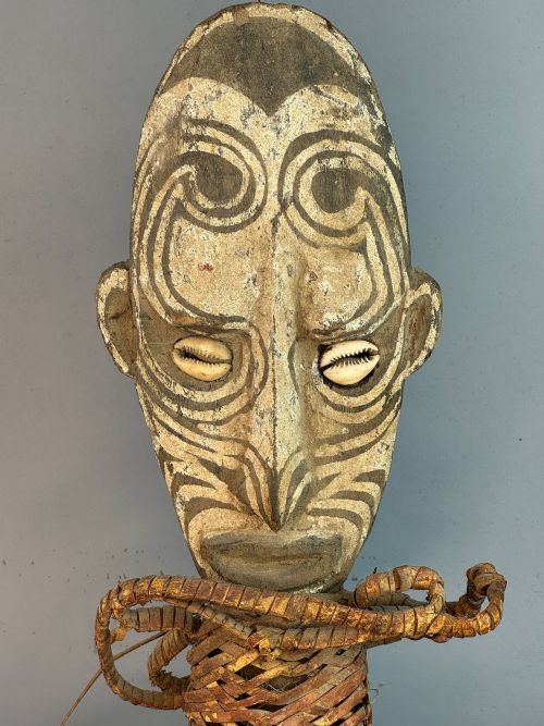 fig 1. Iatmul carved wooden anthropomorphic flute stopper, Middle Sepik River Papua New Guinea